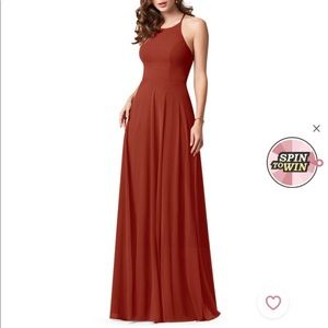 Rust Bridesmaids Dress